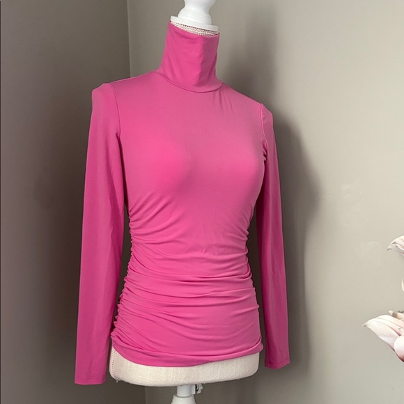Boston Proper Tops - Boston Proper 💕Fuchsia Long Sleeve Turtleneck Top XXS